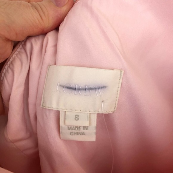 J. Crew Blush Pink Kylie Silk Chiffon One Shoulder Dress Women’s Size 8 - Picture 5 of 12